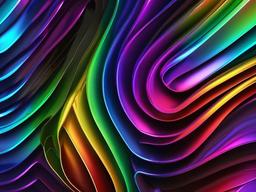 Rainbow Metallic Background  