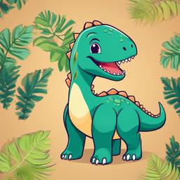 Cute Dinosaur PNG Transparent,Cute dinosaur illustrations in PNG format  vector clipart