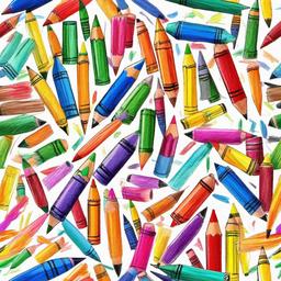 Crayon clipart - crayon scribbles on a piece of paper  