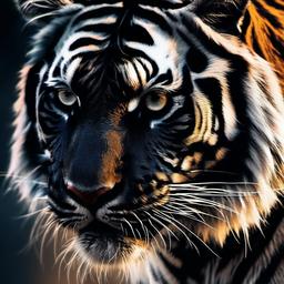 Black Tiger Wallpaper 4K  ,desktop background wallpaper