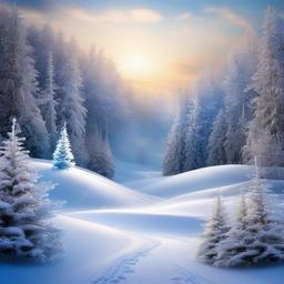 Winter background wallpaper - christmas wonderland backdrop  