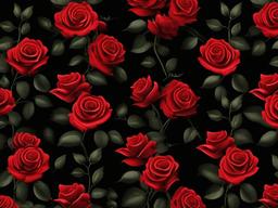 Black Red Rose Wallpaper - Black background with a red rose motif.  background wallpaper