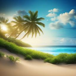 Beach background - beautiful ocean backgrounds  