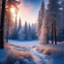 Winter background wallpaper - winter forest background  