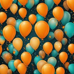 Party Background Wallpaper - orange balloon background  