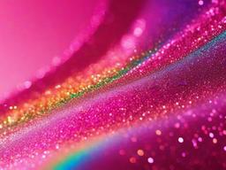 Pink Rainbow Glitter Background  