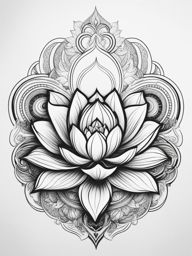 lotus flower tattoo concepts, representing purity, enlightenment, and rebirth. 