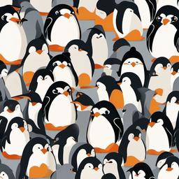 Cute Penguin Wallpaper - Happy penguins, adorable illustrations  ,background wallpaper