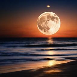 Beach Background Wallpaper - moon and beach wallpaper  