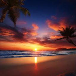 Beach background - beach sunset hd wallpaper  