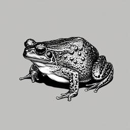 drawing of surinam toad  minimal rough sketch scribbles,doodles,black and white