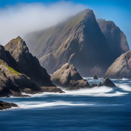 the farallon islands, usa - paint the rugged beauty of the farallon islands, with their diverse wildlife and dramatic cliffs. 