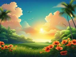 Summer Sky Wallpaper  background