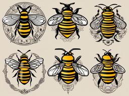 beehive tattoos  vector tattoo design