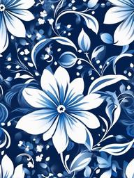 Flower Background Wallpaper - blue and white floral background  