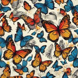 Butterfly Background Wallpaper - butterfly wallpaper drawing  