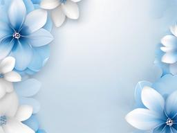 White And Blue Flower Wallpaper-White background with delicate blue flowers arranged softly  background wallpaper