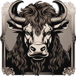 minotaur clipart - a menacing minotaur with a bull's head and horns. 