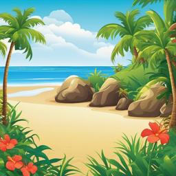 Beach Background Wallpaper - beach background cartoon  