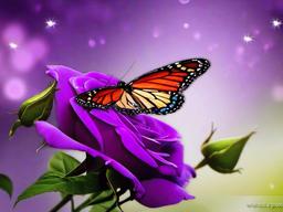 Flower Background Wallpaper - butterfly purple rose wallpaper  