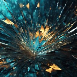 Broken Screen Wallpaper - Futuristic Digital Broken Glass Effect  intricate patterns, splash art, wallpaper art