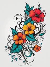 cool vine tattoos  simple vector color tattoo