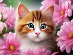 lovely cat wallpaper  ,desktop background wallpaper