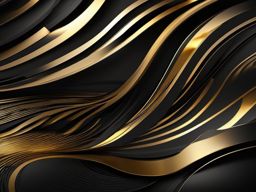 Black and Gold Background - Futuristic Black and Gold Patterns, Cyber Elegance  intricate patterns, splash art, wallpaper art