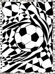 soccer ball clipart black and white 