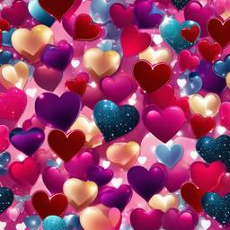 Heart Background Wallpaper - sparkly hearts background  