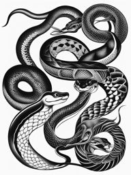 Snake tattoo traditional, Traditional and classic snake tattoos with timeless appeal. colors, tattoo patterns, clean white background