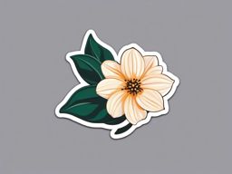 Flower sticker, Blooming , sticker vector art, minimalist design