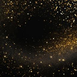 Glitter background - gold glitter on black background  