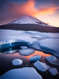 mount erebus, antarctica - explores the icy landscapes and active volcano of the frozen continent. 