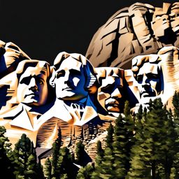 mount rushmore - showcase mount rushmore, featuring the carved faces of iconic u.s. presidents. 