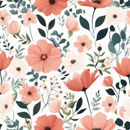 flower clipart - floral design featuring delicate petals. 