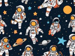 Cute Astronaut Wallpaper - Playful astronauts with stars  ,desktop background wallpaper