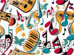 music clipart: harmonious music creating a magical melody. 