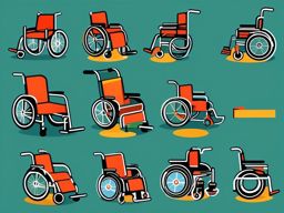 Wheelchair Clipart - A wheelchair symbolizing mobility and accessibility.  color vector clipart, minimal style