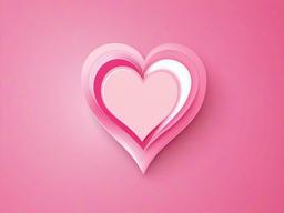 Heart With Pink Background-Soft pink background with hearts in pastel colors  background wallpaper