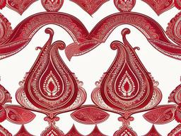 Red And Background-Red and maroon with intricate paisley patterns for a luxurious feel  background wallpaper