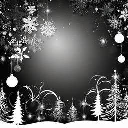 Christmas Background Wallpaper - black and white christmas background  