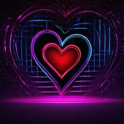 Heart Background Wallpaper - heart neon wallpaper  