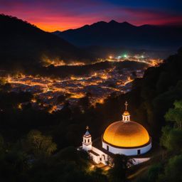 san juan chamula - imagine the enchanting night view of san juan chamula, a tzotzil maya village, with its candlelit church and traditional ceremonies. 