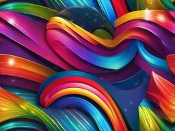 Shiny Rainbow Background  