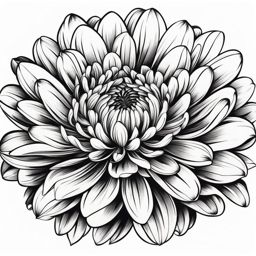 Chrysanthemum tattoo, Tattoos featuring the elegant chrysanthemum flower. colors, tattoo patterns, clean white background