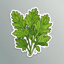 Lovage Sticker - Elevate your dishes with the celery-like flavor and aroma of lovage, , sticker vector art, minimalist design