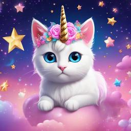 Cat Background Wallpaper - unicorn cat background  