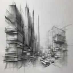 pencil sketch of  minimal rough sketch scribbles,doodles,black and white