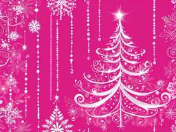 Pink Wallpaper Christmas  